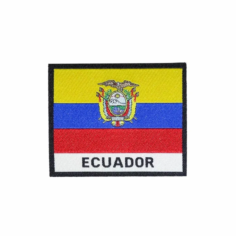 Ecuador Flag Iron On Patch sold by Black Maple Trading