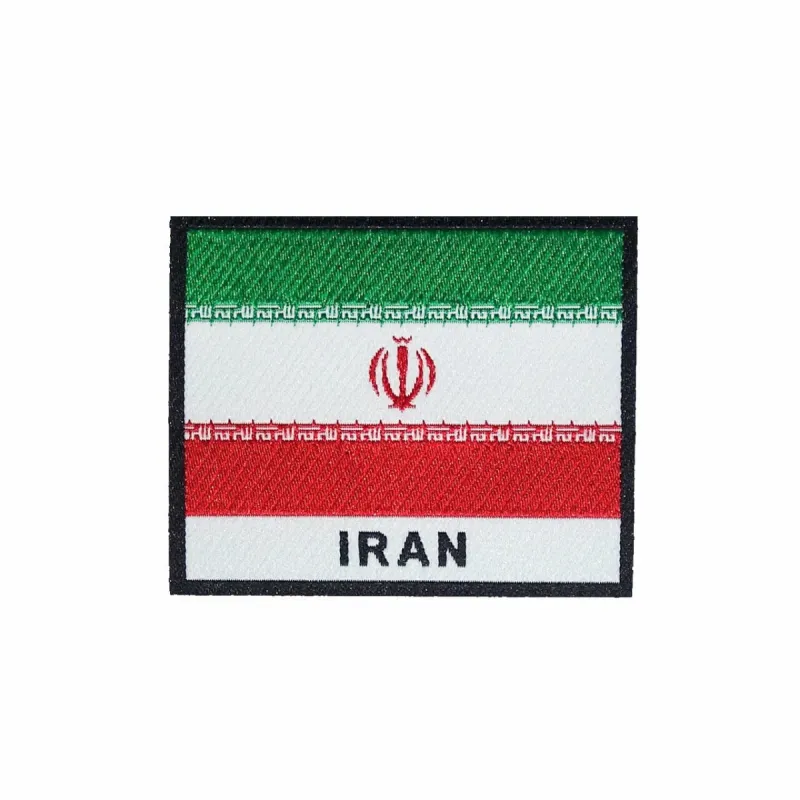 Iran Flag Iron On Patch sold by Black Maple Trading