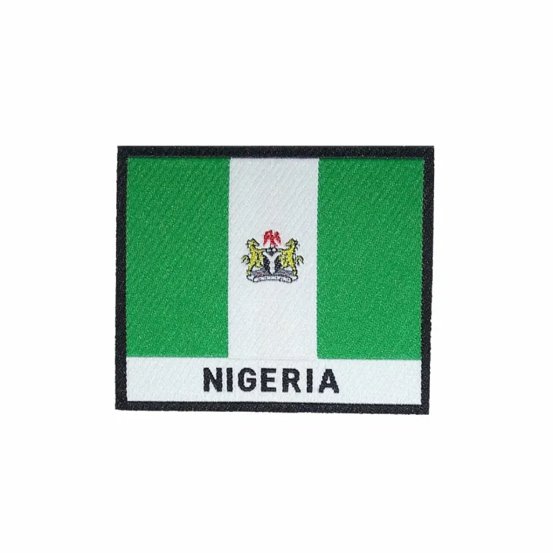 Nigeria Flag Iron On Patch sold by Black Maple Trading