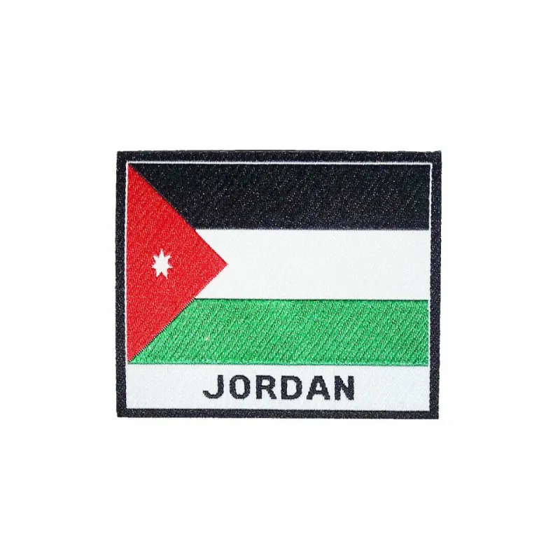 Jordan Flag Iron On Patch sold by Black Maple Trading