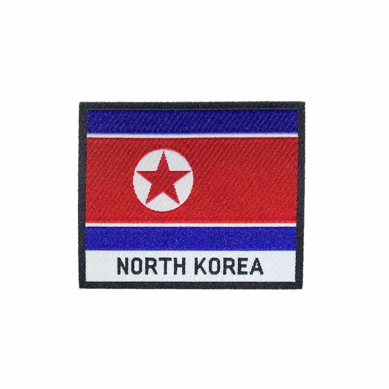North Korea Flag Iron On Patch sold by Black Maple Trading