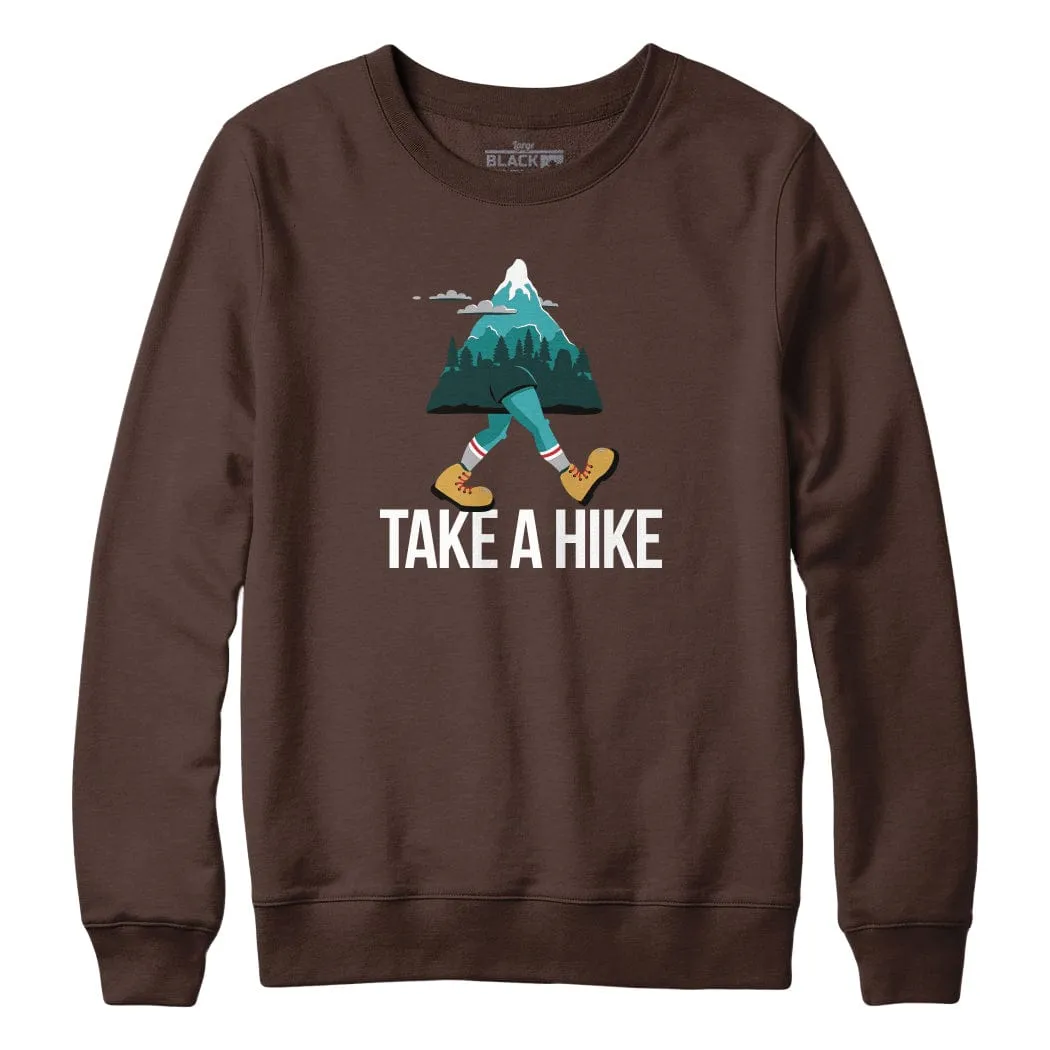 Take A Hike Walking Mountain Sweatshirt Hoodie sold by Black Maple Trading product image thumbnail 4