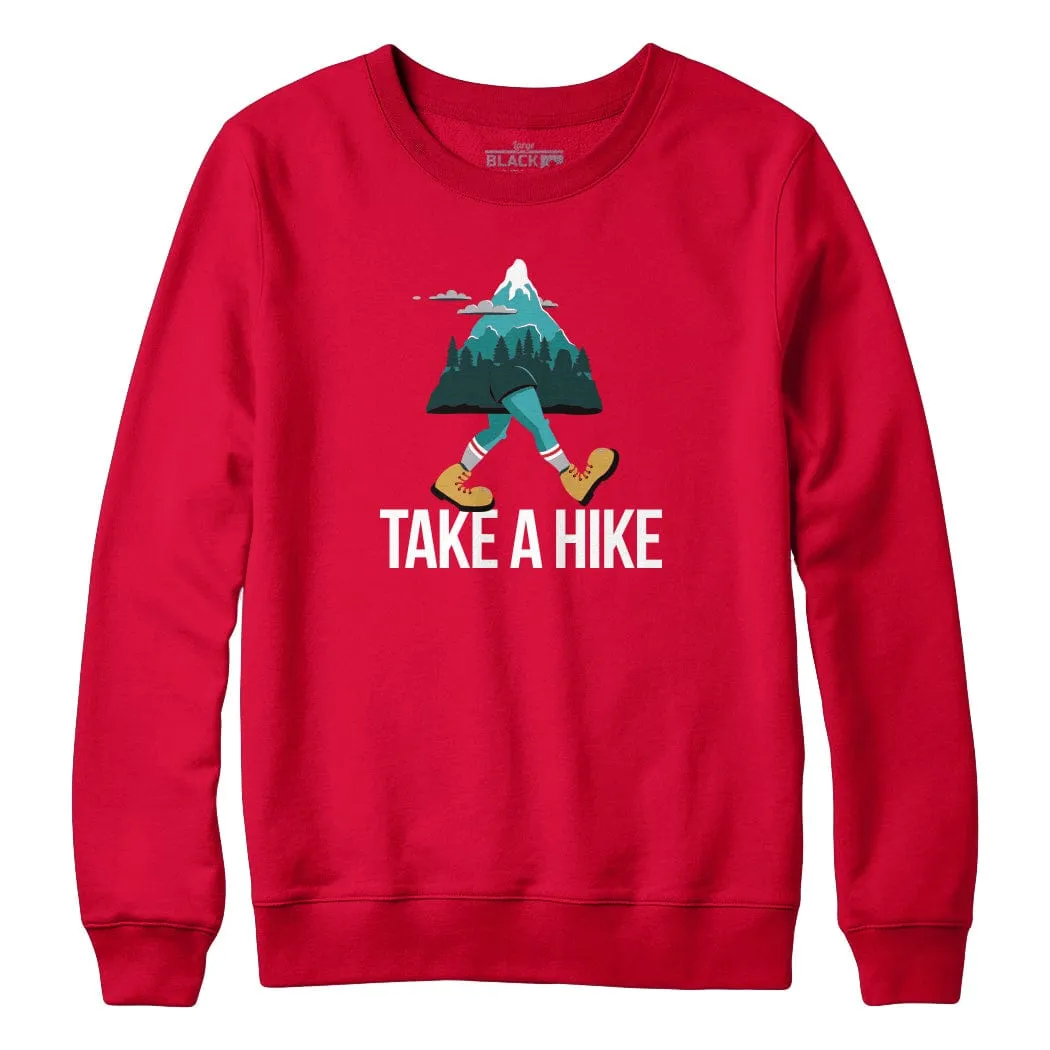 Take A Hike Walking Mountain Sweatshirt Hoodie sold by Black Maple Trading product image thumbnail 2
