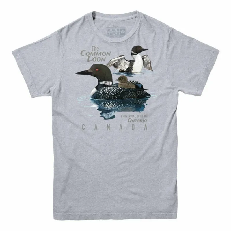 Ontario Common Loon Provincial Bird T-shirt sold by Black Maple Trading
