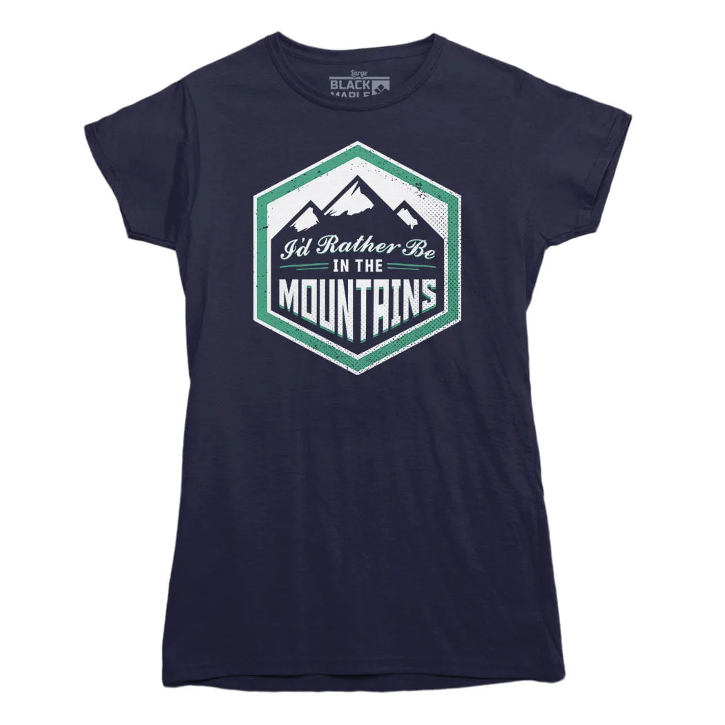 I'd Rather Be In The Mountains T-shirt sold by Black Maple Trading product image thumbnail 2