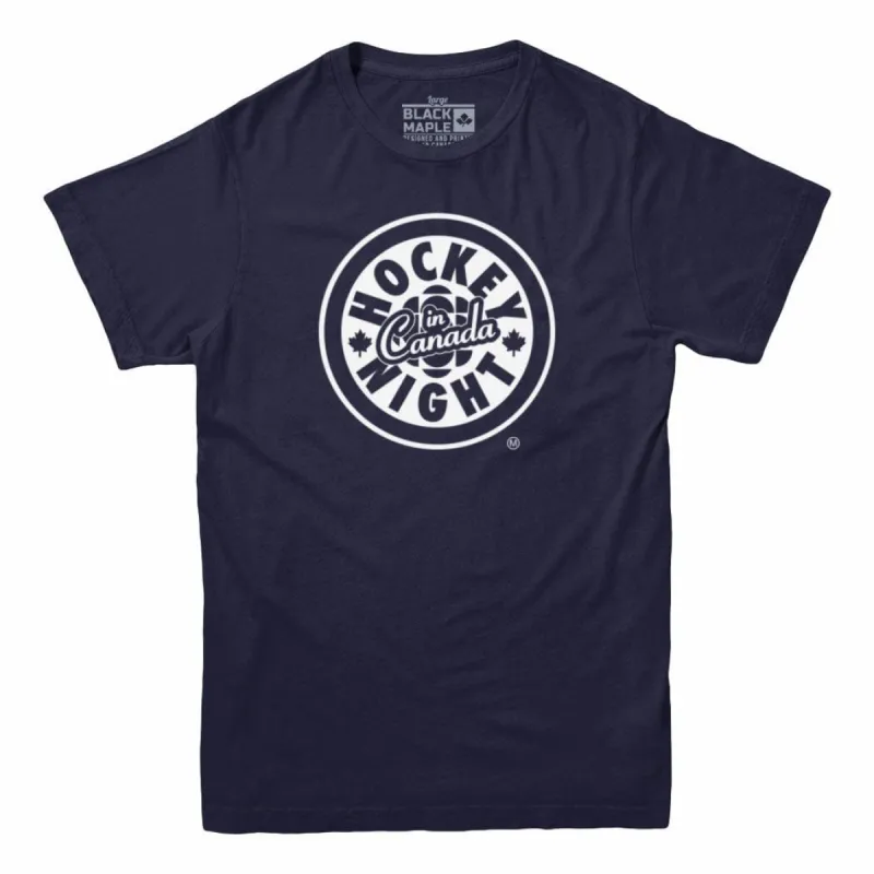Hockey Night in Canada White Logo T-shirt sold by Black Maple Trading