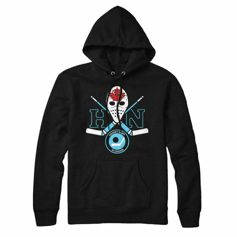 Hockey Night in Canada Crossed Sticks Sweatshirt Hoodie sold by Black Maple Trading