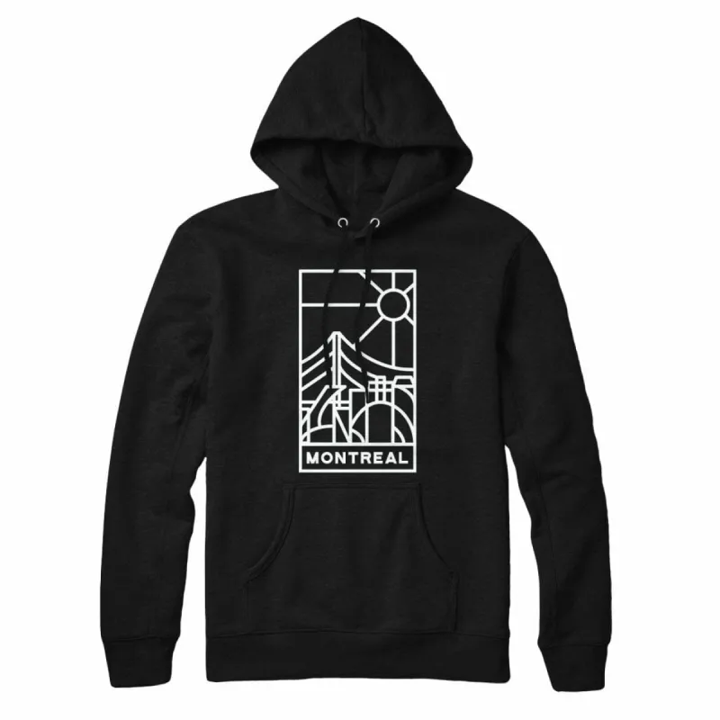 Montreal Stained Glass Light Print Sweatshirt Hoodie sold by Black Maple Trading