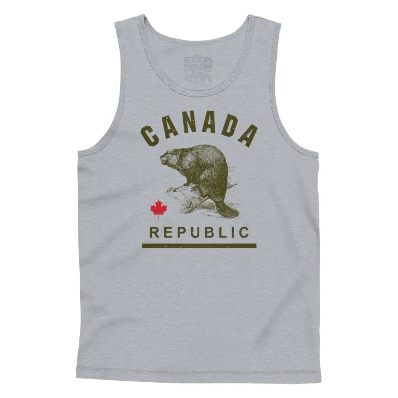 Canada Republic BEAVER Tank Top sold by Black Maple Trading