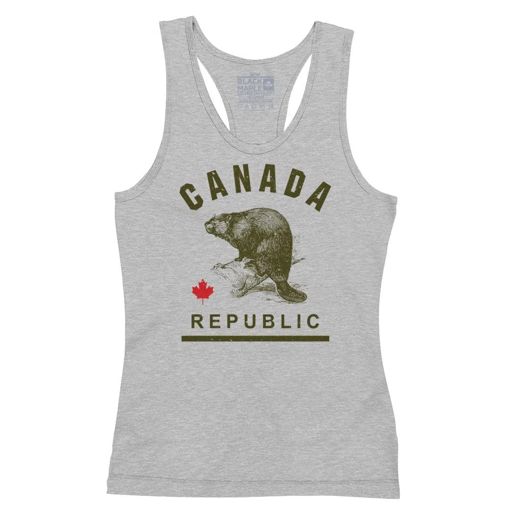 Canada Republic BEAVER Tank Top sold by Black Maple Trading product image thumbnail 2