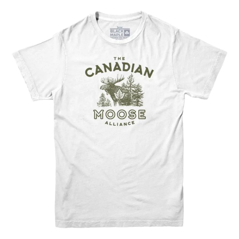 Canadian Moose Alliance T-shirt sold by Black Maple Trading