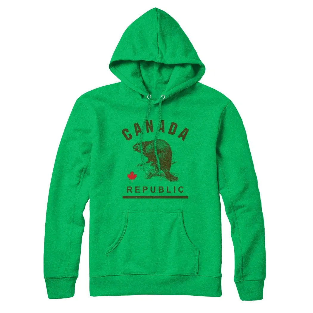 Canada Republic BEAVER Sweatshirt Hoody sold by Black Maple Trading product image thumbnail 3