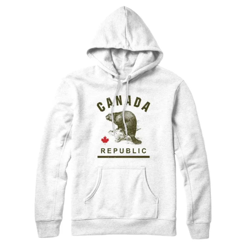 Canada Republic BEAVER Sweatshirt Hoody sold by Black Maple Trading