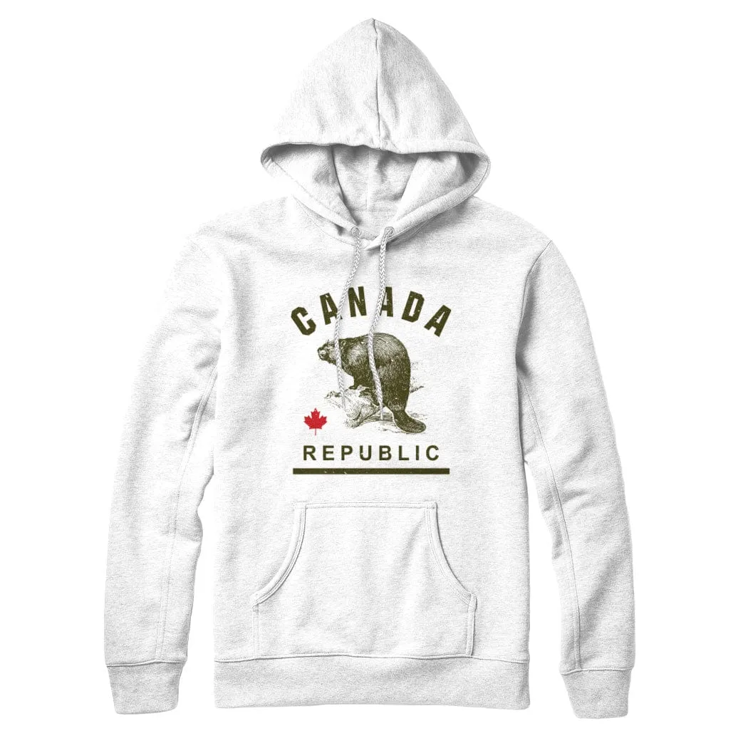 Canada Republic BEAVER Sweatshirt Hoody sold by Black Maple Trading