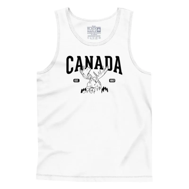 Canada Moose Est 1867 Tank Top sold by Black Maple Trading