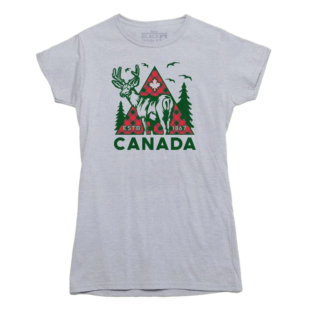 Canada Deer T-shirt sold by Black Maple Trading product image thumbnail 4