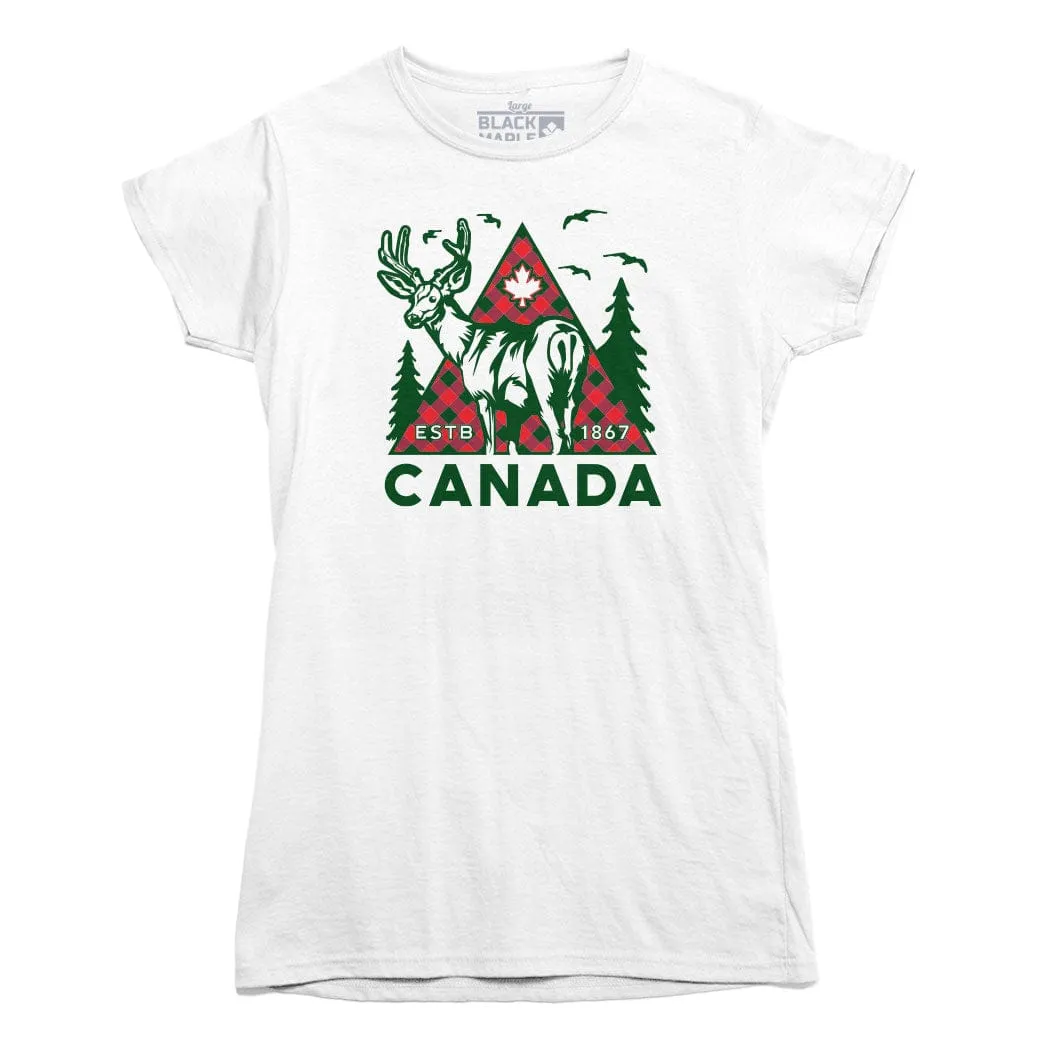 Canada Deer T-shirt sold by Black Maple Trading product image thumbnail 2