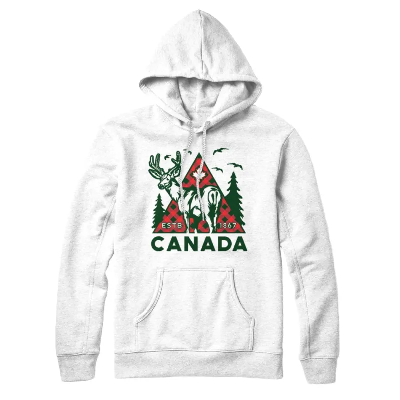 Canada Deer Sweatshirt Hoodie sold by Black Maple Trading