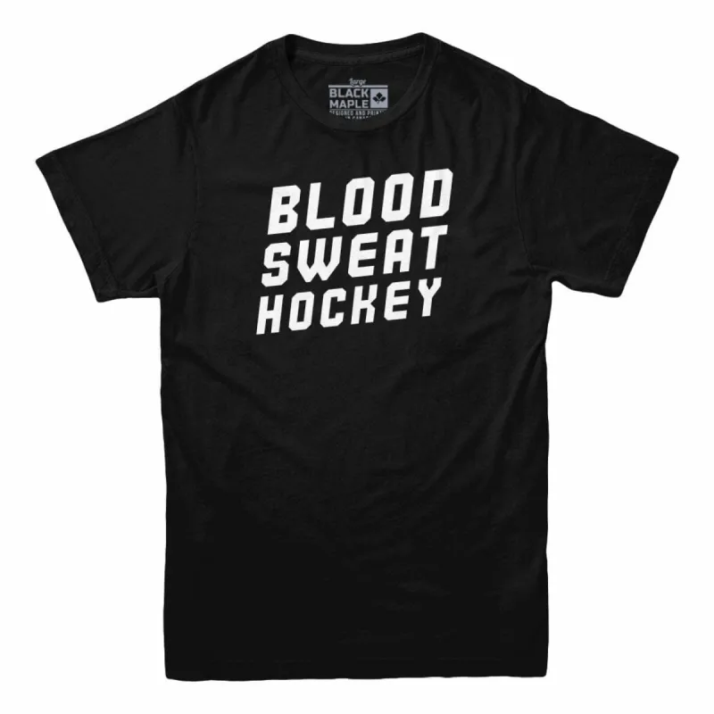 Blood Sweat Hockey T-shirt sold by Black Maple Trading