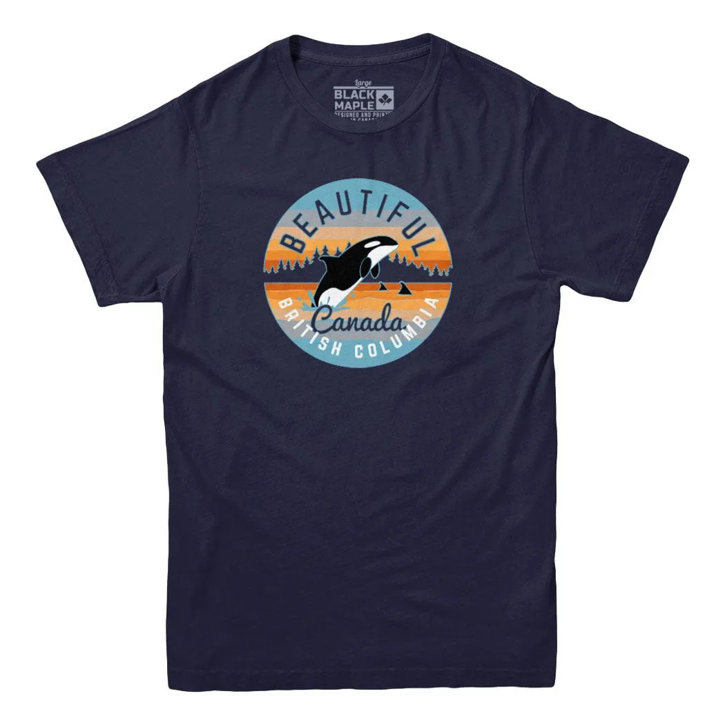 Beautiful British Columbia BC Whale T-shirt sold by Black Maple Trading product image thumbnail 5