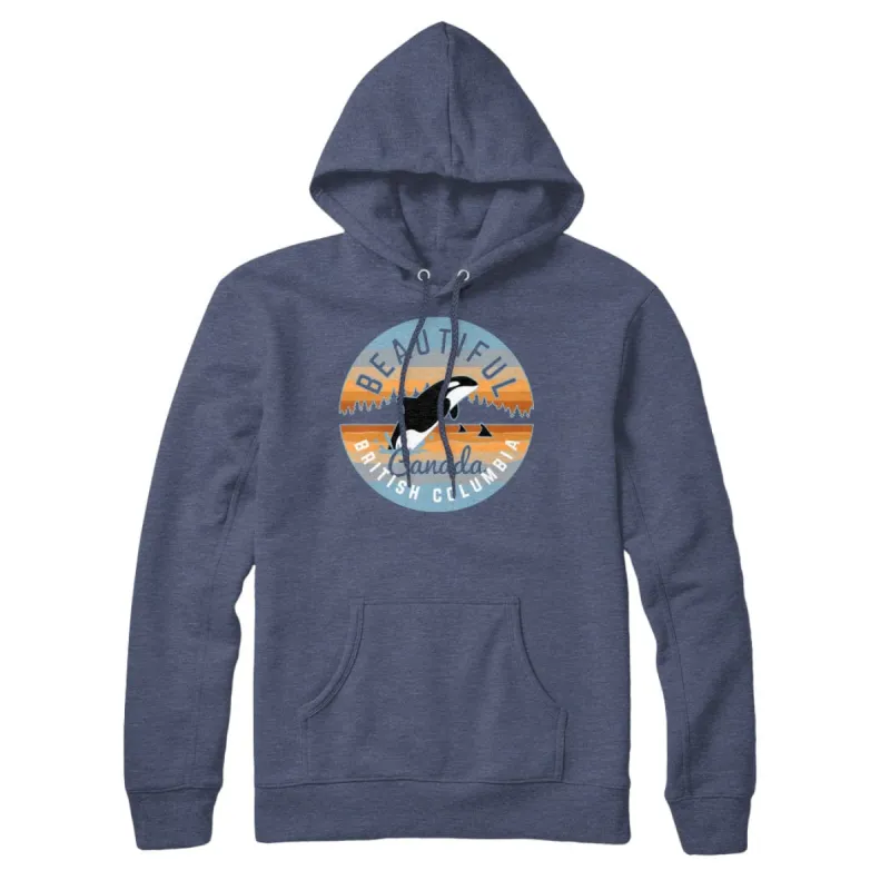 Beautiful British Columbia Whale Sweatshirt Hoodie sold by Black Maple Trading
