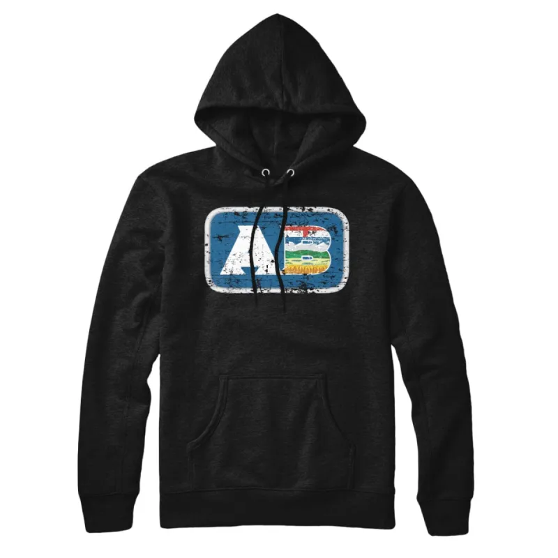 Alberta AB Distressed Acronym Sweatshirt Hoodie sold by Black Maple Trading