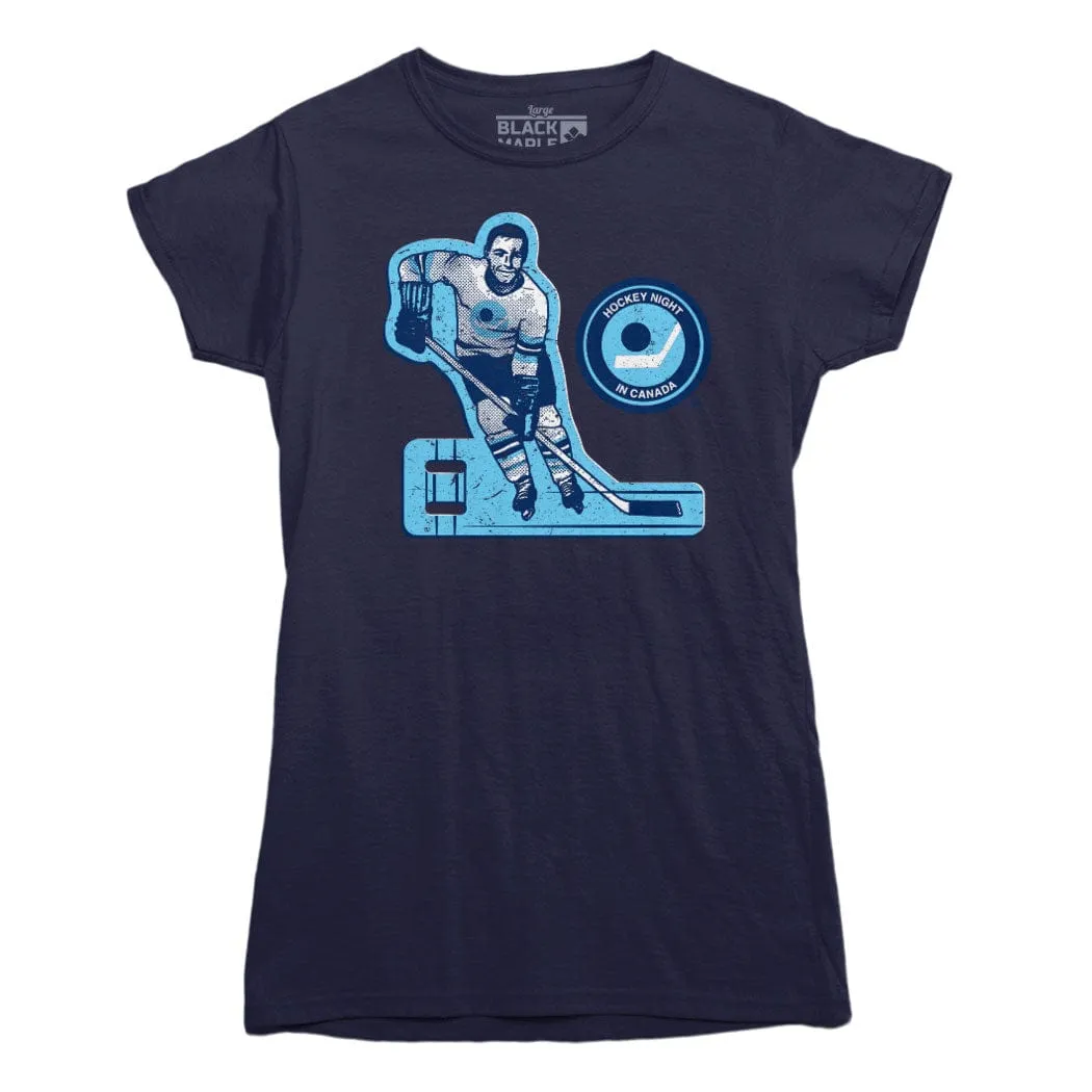 Hockey Night In Canada Vintage Table Hockey T-shirt sold by Black Maple Trading product image thumbnail 2