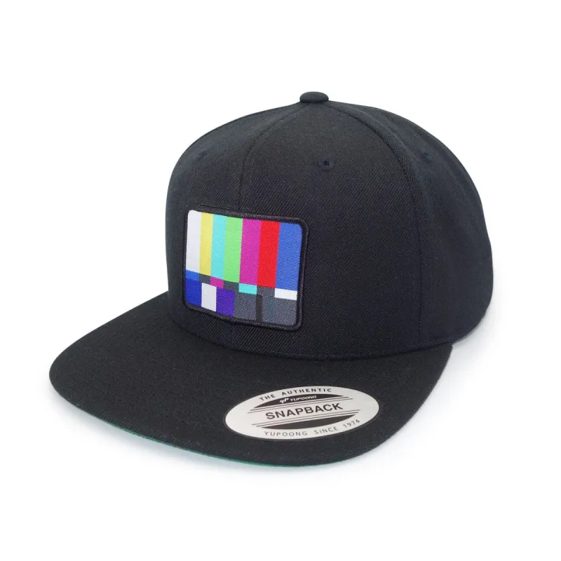 Technical Difficulties Black Flat Brim Snapback Cap made by Black Maple Trading