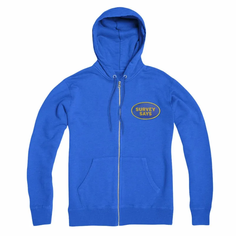 Survey Says Patch Zip Hoodie sold by Black Maple Trading