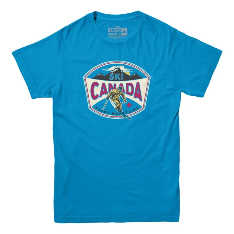 Ski Canada Rocky Mountains T-shirt sold by Black Maple Trading