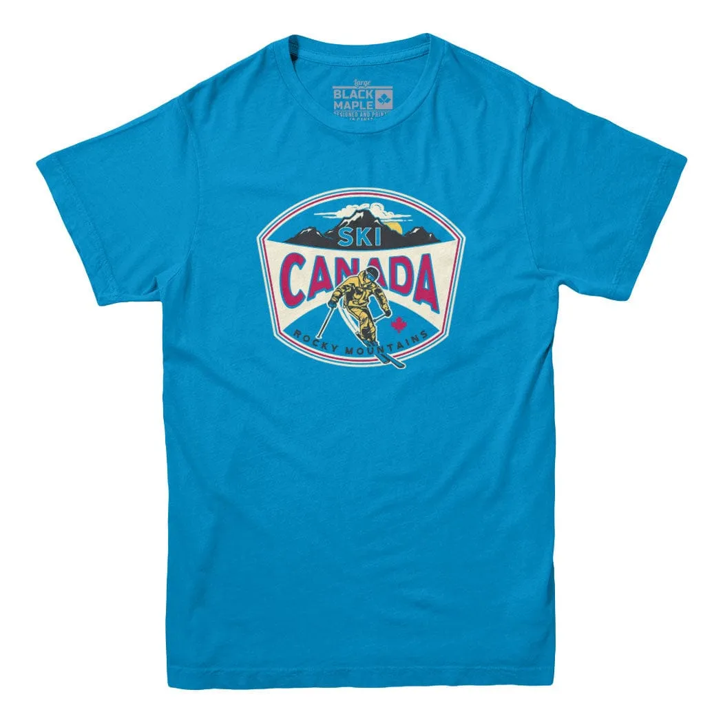 Ski Canada Rocky Mountains T-shirt sold by Black Maple Trading