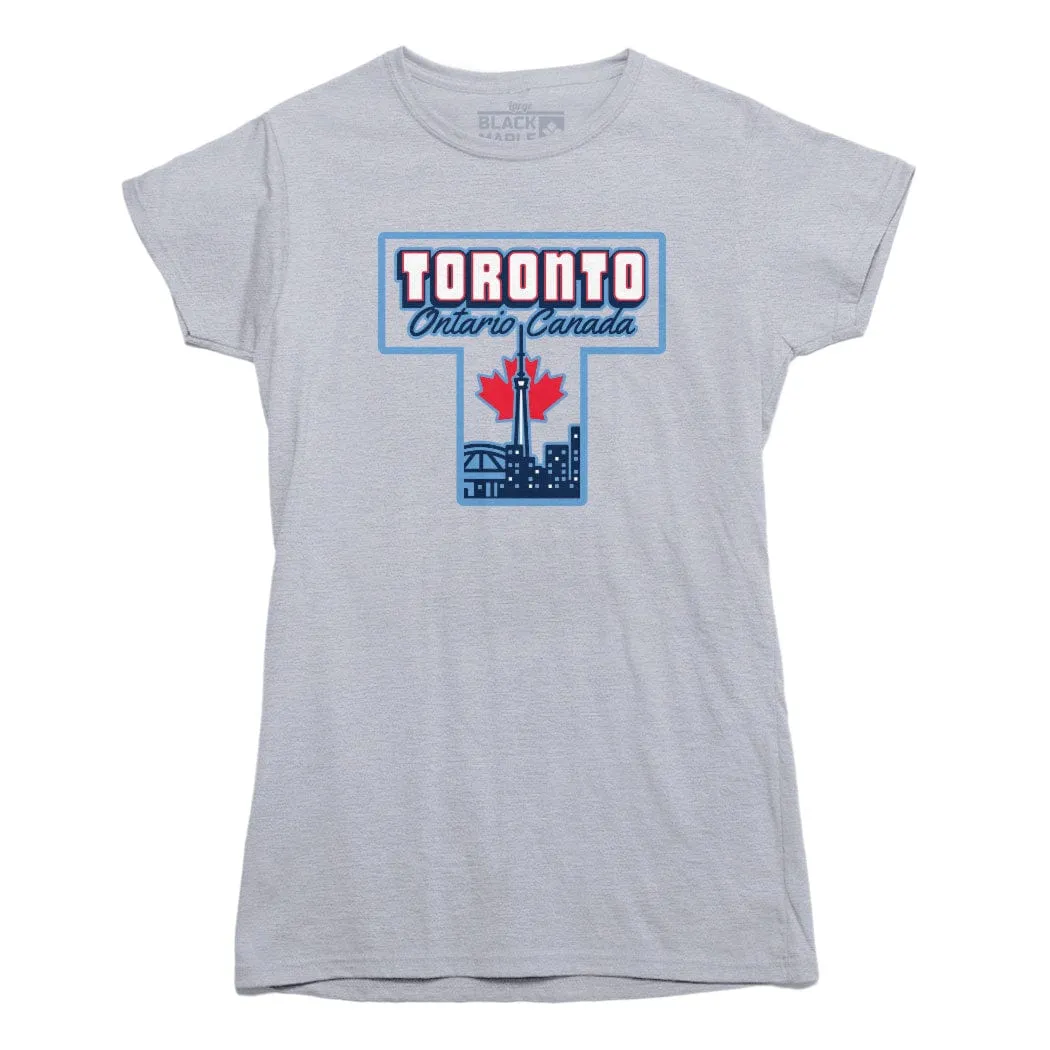 Toronto Ontario T T-shirt sold by Black Maple Trading product image thumbnail 4