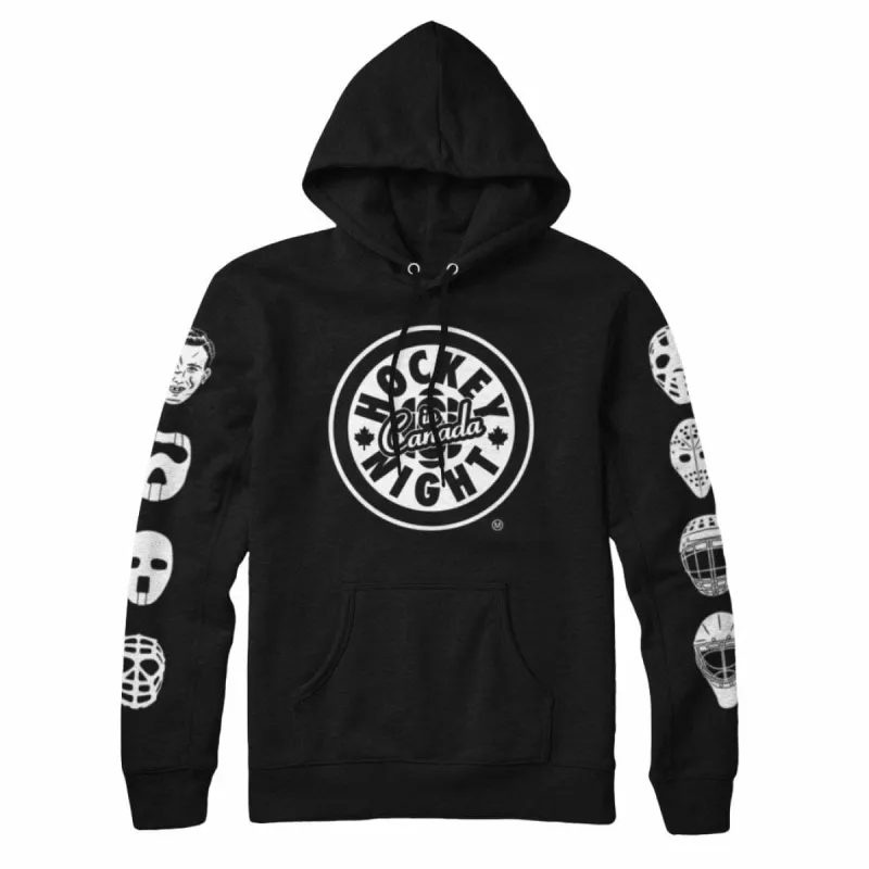 Hockey Night in Canada Goalie Mask Evolution Hoodie sold by Black Maple Trading