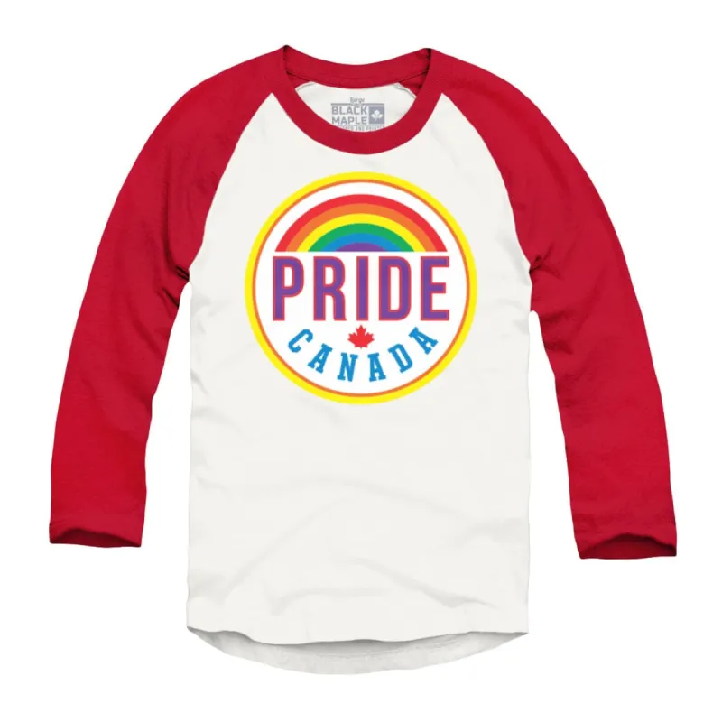 Pride Canada Baseball T-shirt sold by Black Maple Trading