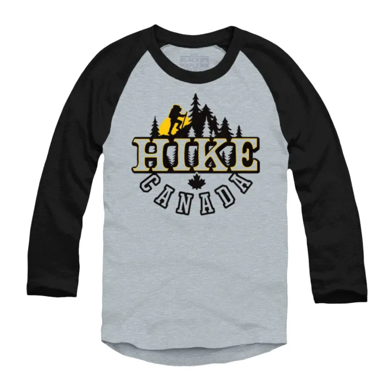 Hike Canada Baseball T-shirt sold by Black Maple Trading