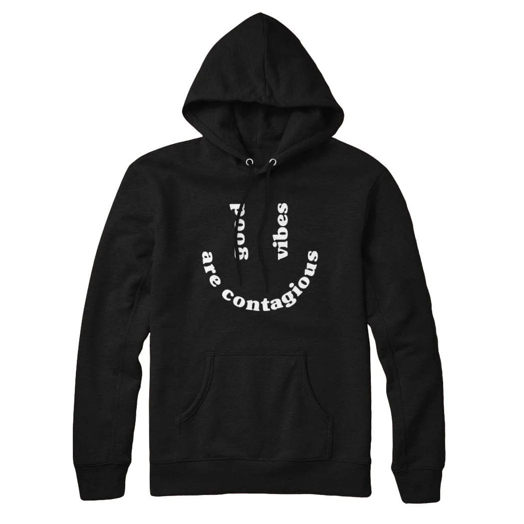 Good Vibes are Contagious Sweatshirt Hoodie sold by Black Maple Trading product image thumbnail 3