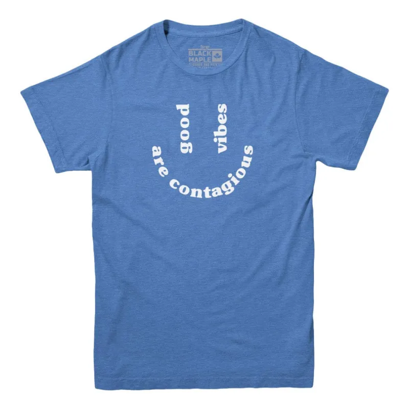 Good Vibes are Contagious T-shirt sold by Black Maple Trading