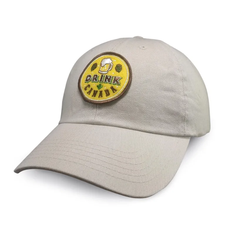 Drink Canada Sand Dad Cap sold by Black Maple Trading