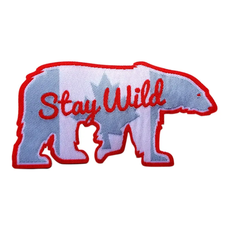 Stay Wild Polar Bear Patch sold by Black Maple Trading