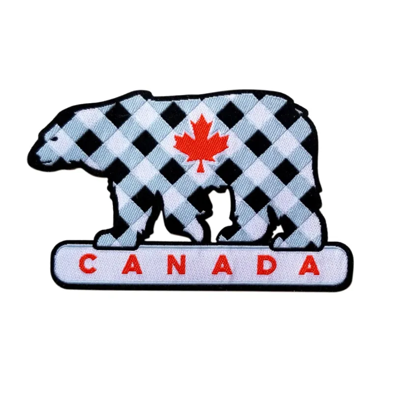 Canada Polar Bear Iron On Patch sold by Black Maple Trading
