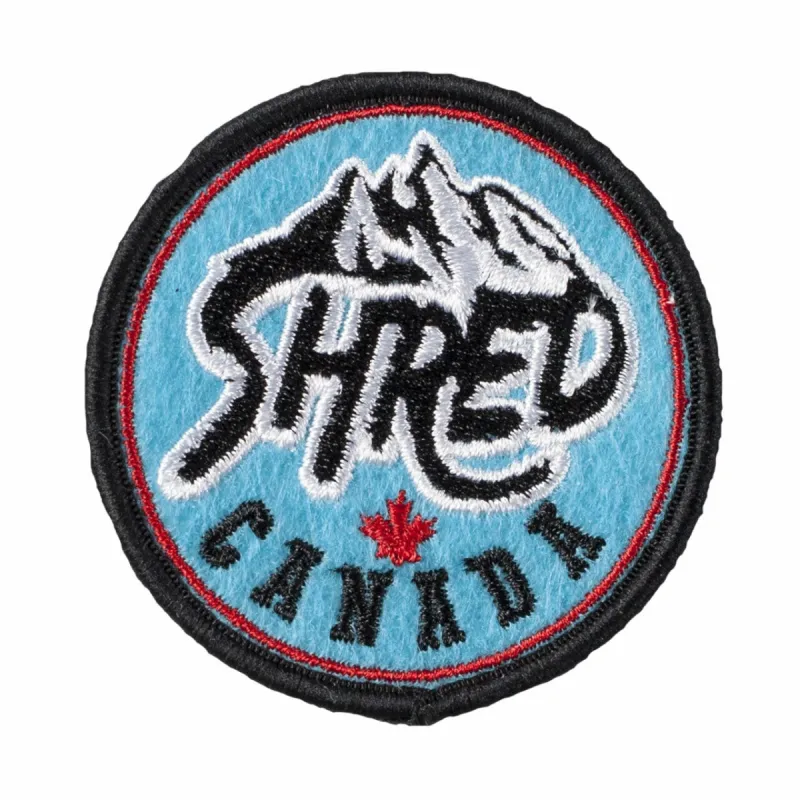 Shred Canada Iron On Patch sold by Black Maple Trading