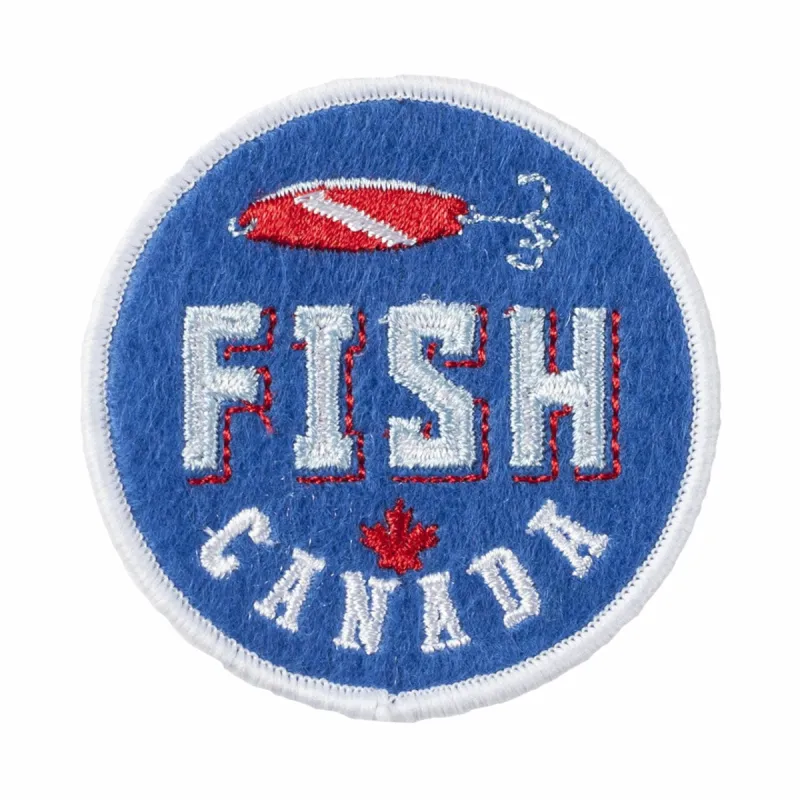 Fish Canada Iron On Patch sold by Black Maple Trading