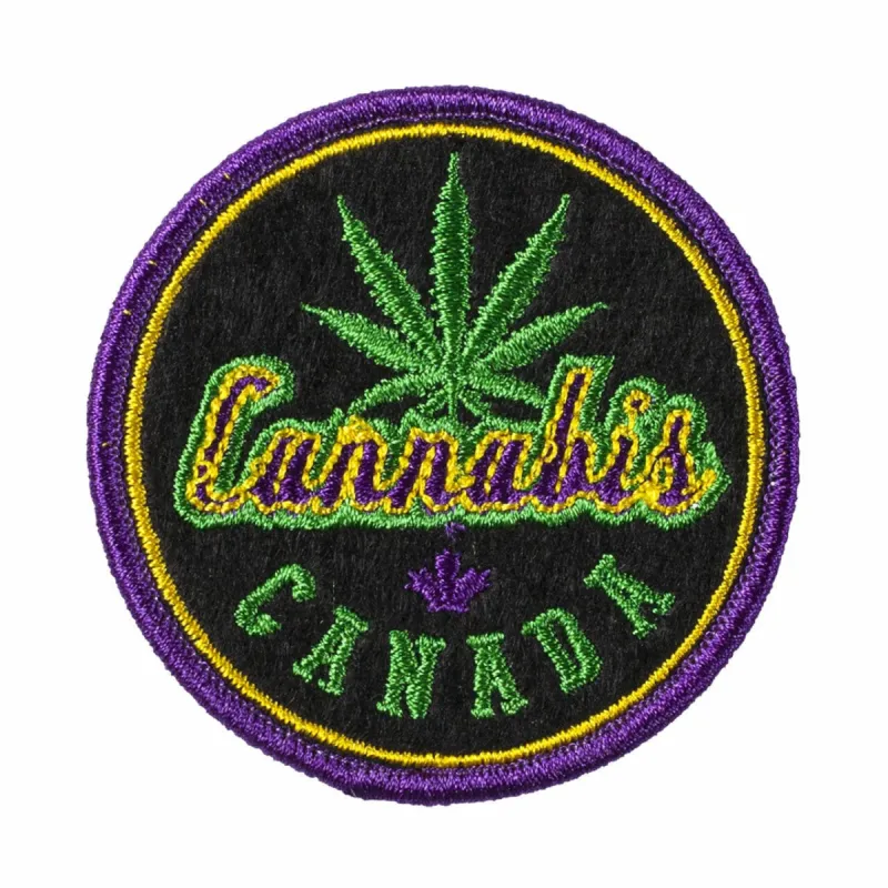Cannabis Canada Iron On Patch sold by Black Maple Trading