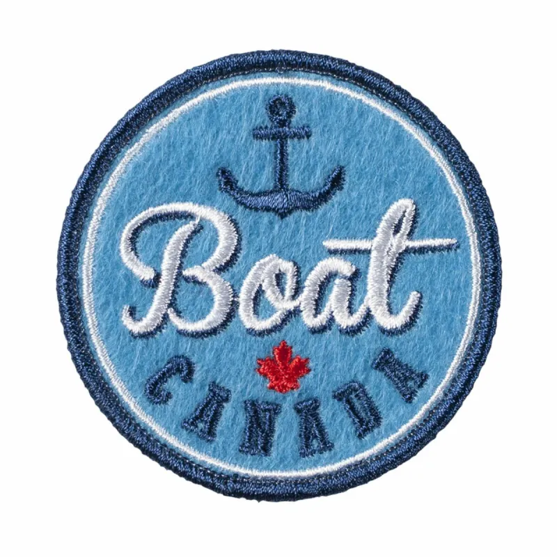 Boat Canada Iron On Patch sold by Black Maple Trading