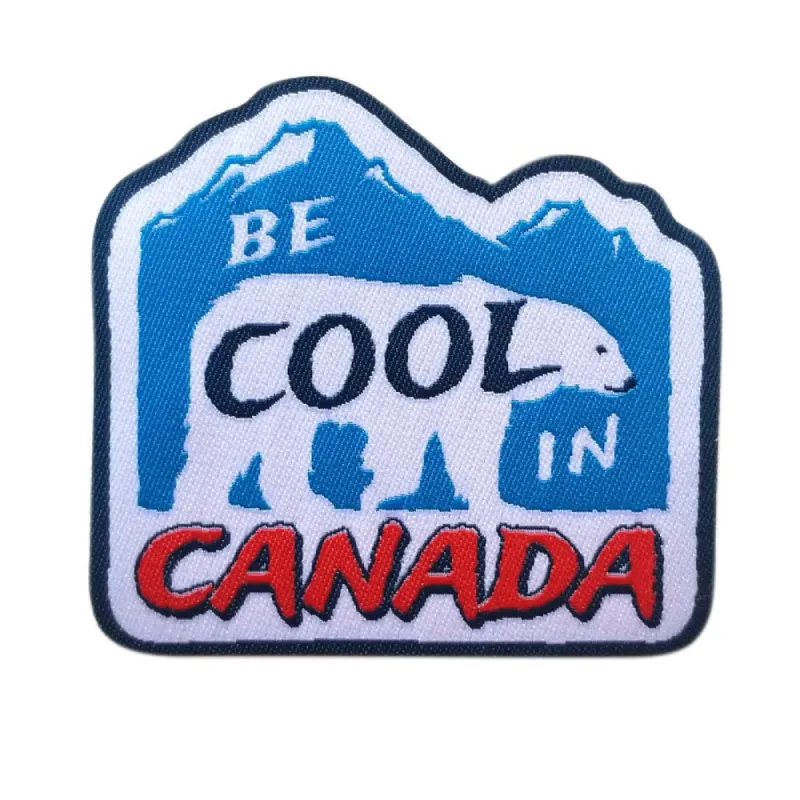 Be Cool in Canada Iron On Patch sold by Black Maple Trading