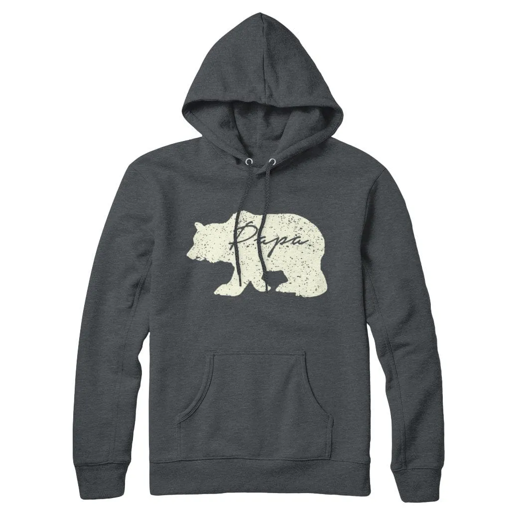 Papa Bear Sweatshirt Hoodie sold by Black Maple Trading product image thumbnail 3
