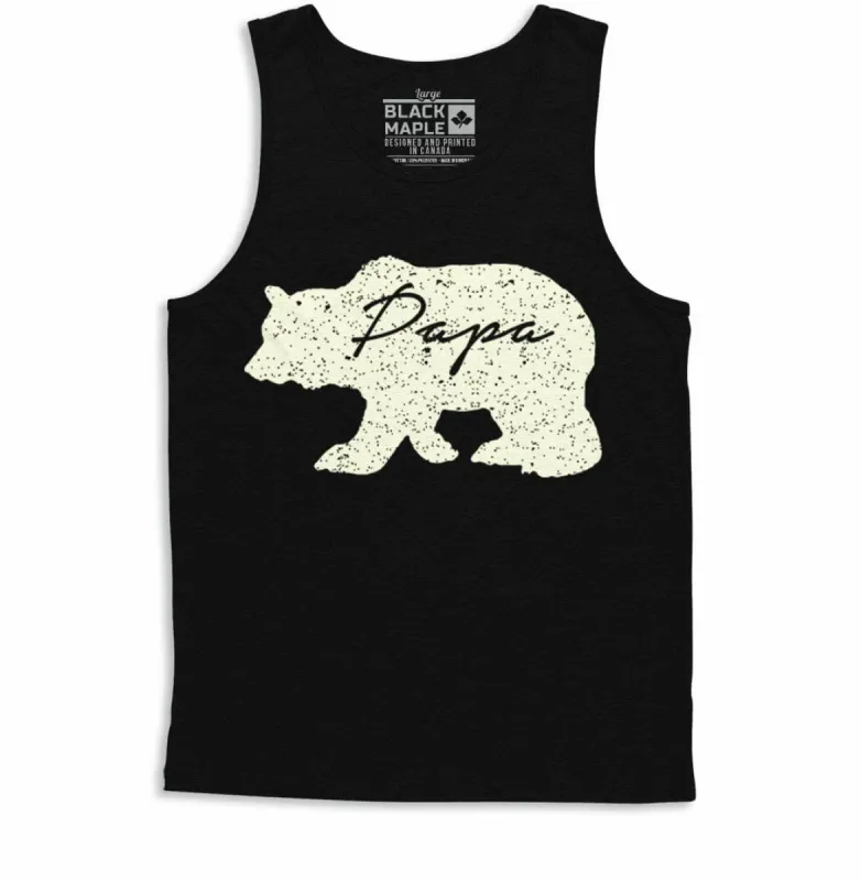 Papa Bear Mens Tank Top sold by Black Maple Trading
