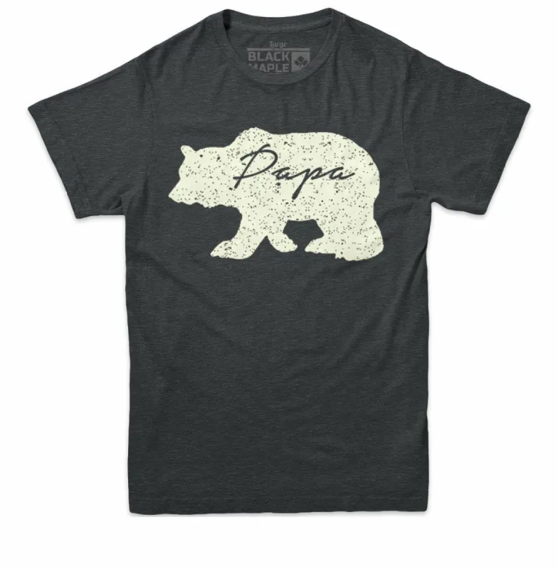 Papa Bear Mens T-shirt sold by Black Maple Trading