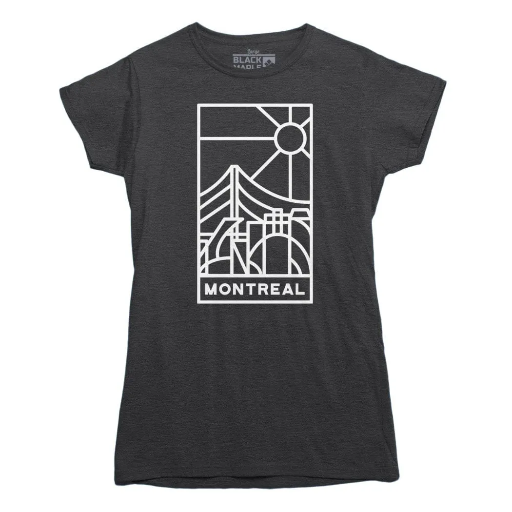 Montreal Stained Glass Light Print T-shirt sold by Black Maple Trading product image thumbnail 4