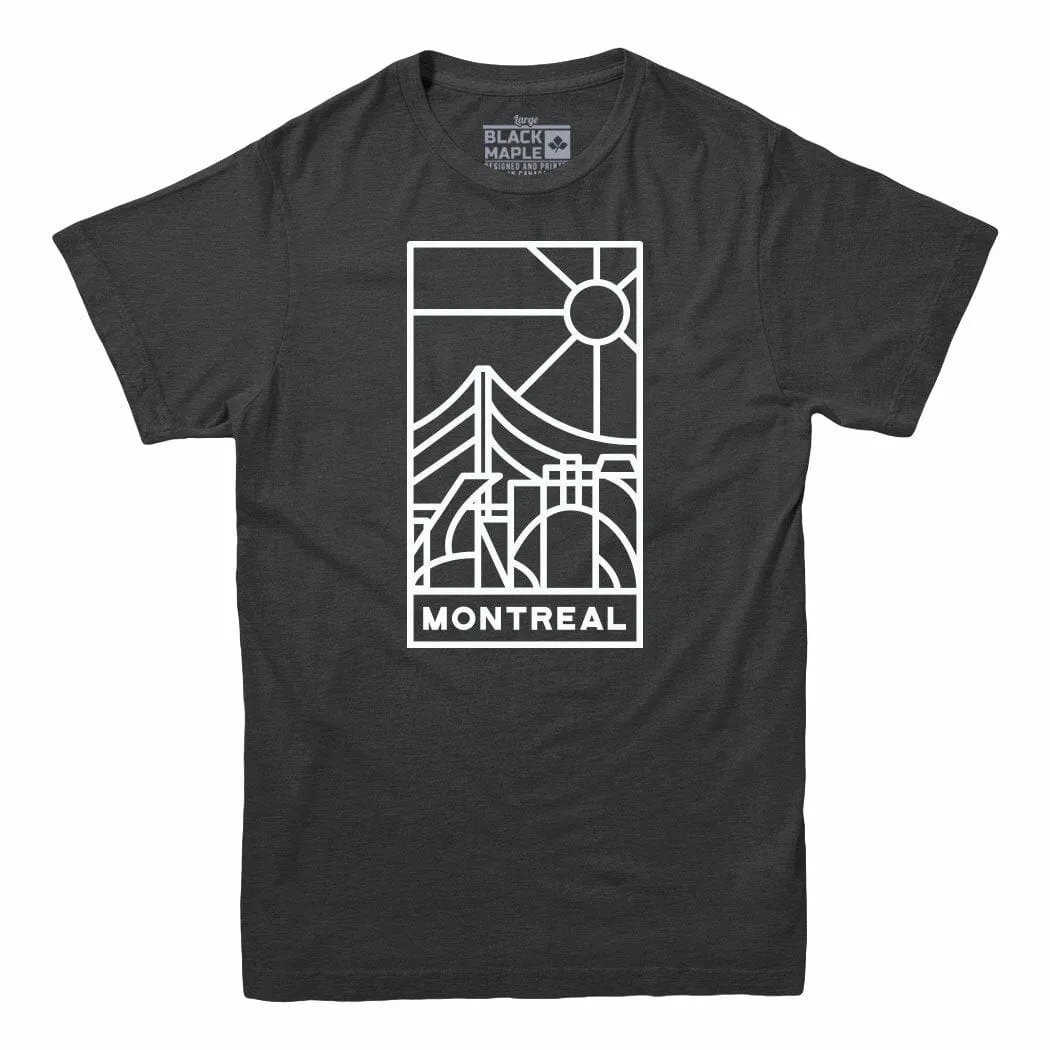Montreal Stained Glass Light Print T-shirt sold by Black Maple Trading product image thumbnail 3